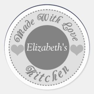 Feito com etiquetas feitas sob encomenda do