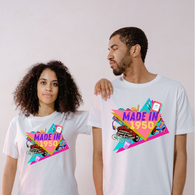 Feito em 1950, aniversário do Milestone T-Shirt (Criador carregado)