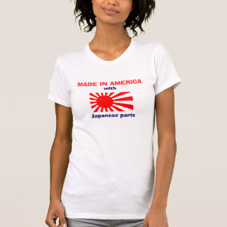 Feito em América com japonês parte o t-shirt