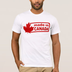 Feito em Canadá - camisa branca dos homens
