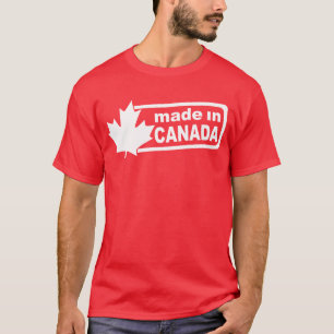 Feito em Canadá - camisa vermelha dos homens