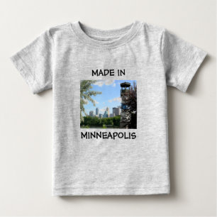 Feito em Minneapolis, camisa de bebê