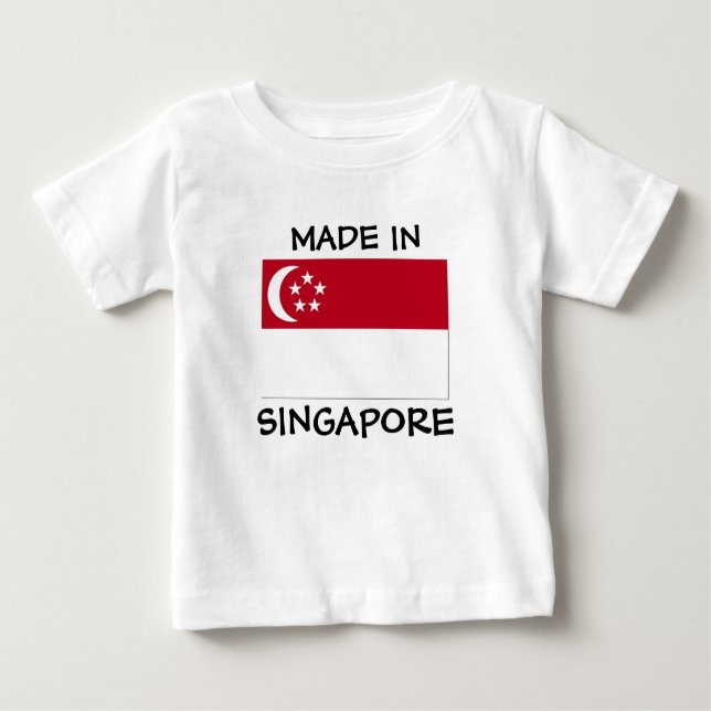 Feito em Singapura, camisa de bebê (Frente)