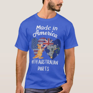 Feito na América com uma camiseta australiana