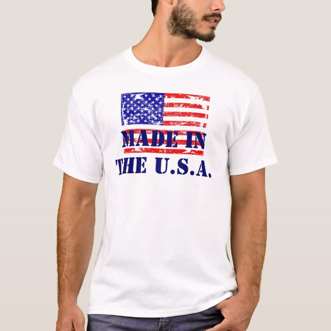 Feito na camisa dos EUA T (Frente)