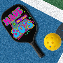 Feito na sela de Neon Pickleball dos anos 80