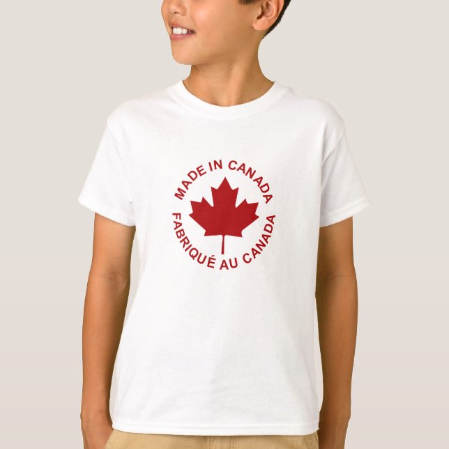 Feito No Canadá, Kids T-shirt (Frente)