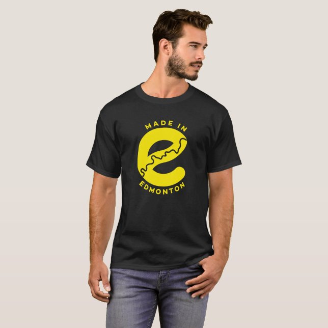 Feito no t-shirt de Edmonton (Frente Completa)