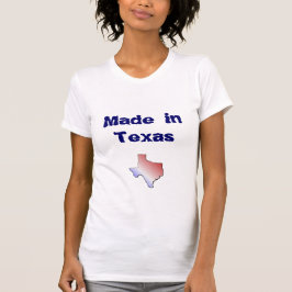 Feito no t-shirt de Texas