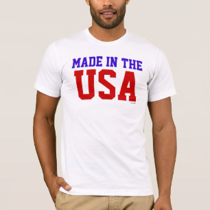 Feito no t-shirt dos EUA