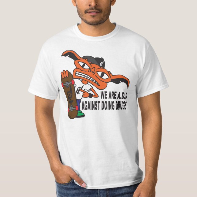 Feito no t-shirt extremo A.D.D. (Frente)