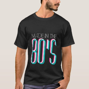 Feito nos anos 80 da camisa do anos 80 t retro