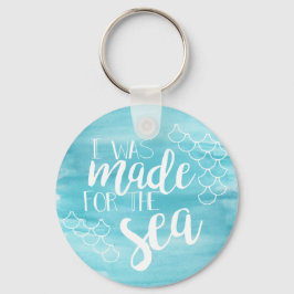 Feito Para O Chaveiro De Aquarela Do Mar