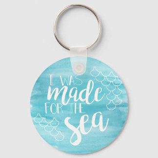 Feito Para O Chaveiro De Aquarela Do Mar