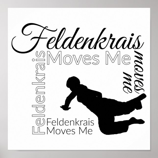 Feldenkrais me move Poster | Preto e branco (Frente)