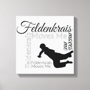 Feldenkrais move-me as canvas preto & o branco