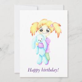 Felicidade bonita abraça com um brinquedo