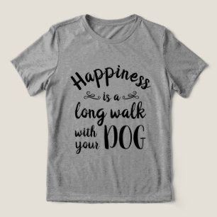 Felicidade é... Camiseta Engraçada De Cão