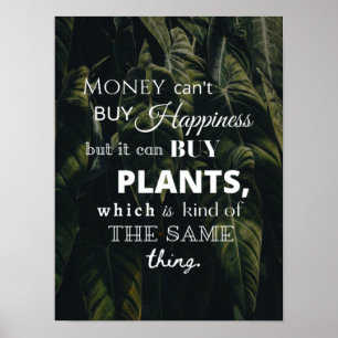 Felicidade é Plantas Poster