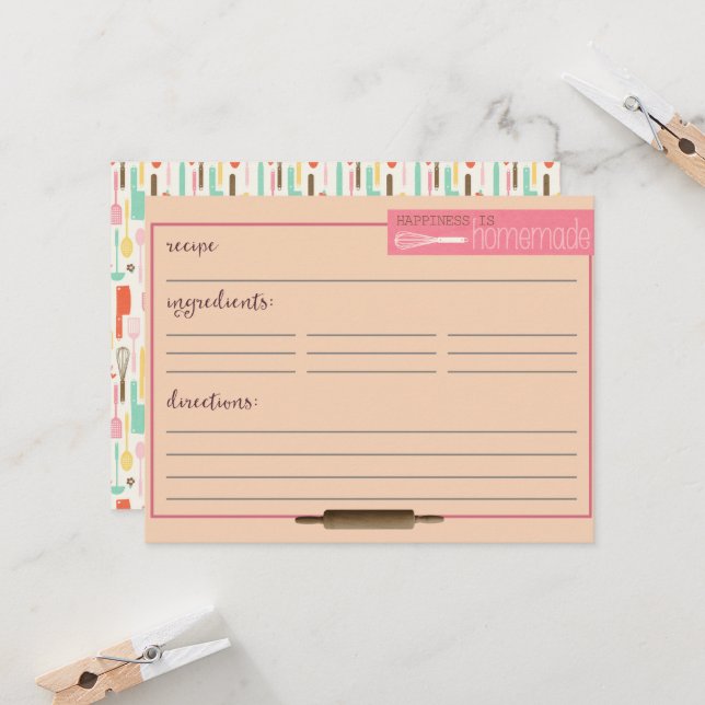 Felicidade é receitas caseiras - Creme de cartões (Frente/Verso In Situ)