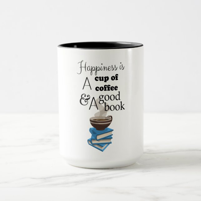 Felicidade é uma xícara de café e um bom livro (Centro)