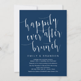 Felicidade eterna após o brunch, convite de casame