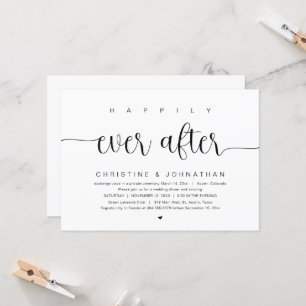 Felicidade eterna, Convite de Casamento para Festa