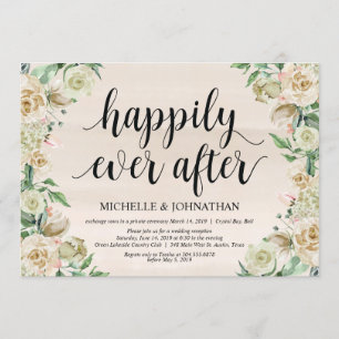 Felicidade eterna, Convite de Recepção de Casament