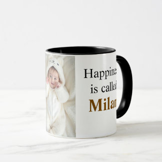Felicidade Personalizada É Chamada Caneca de Foto 