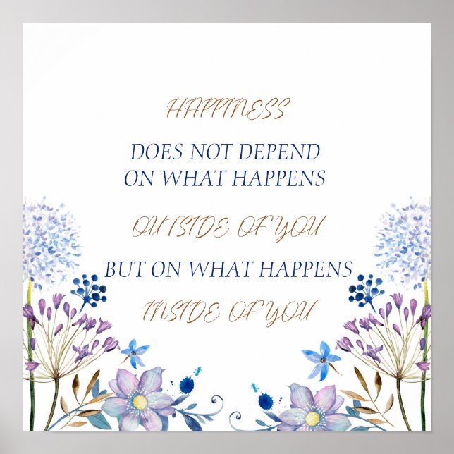 Felicidade - Sentir bom Poster Verso (Frente)