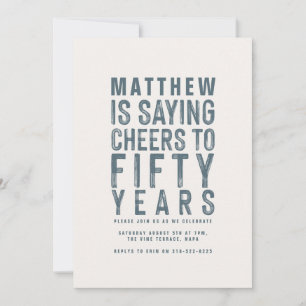 Felicidades coloridas para cinquenta anos de anive