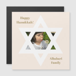 Felicidades do Hanukkah Rosa Corado Foto Fofa