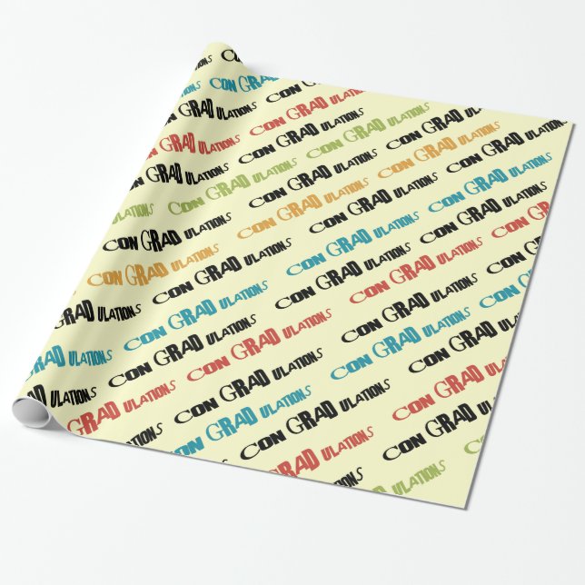 Felicitações - papel de embrulho formando " dos (Desenrolado)