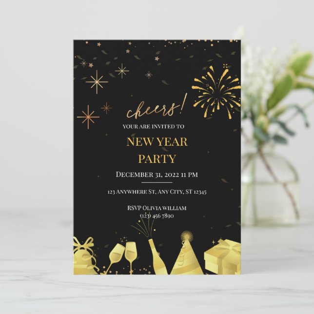 Felicitemos o Ano Novo! (Em pé/Frente)