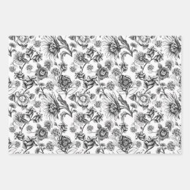 Felinos Florais (b&w)