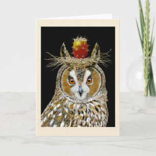 Felipe, o cartão de coruja de orelha longa