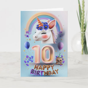 Feliz 10º Cartão de Aniversário