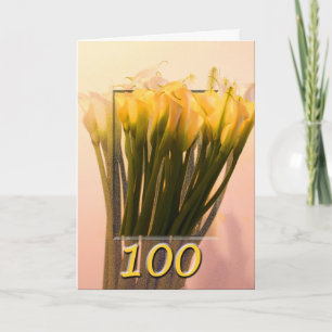 Feliz 100º Cartão de Saudação de Aniversário