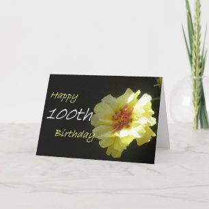 Feliz 100º Cartão de Saudação de Aniversário
