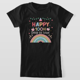 Feliz 100º Dia de Camisa Escolar para Bebês e Cria