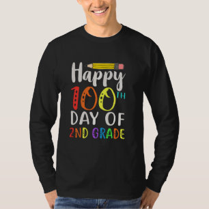 Feliz 100 Dias De Camisa De Escola 100.º Dia Do Se