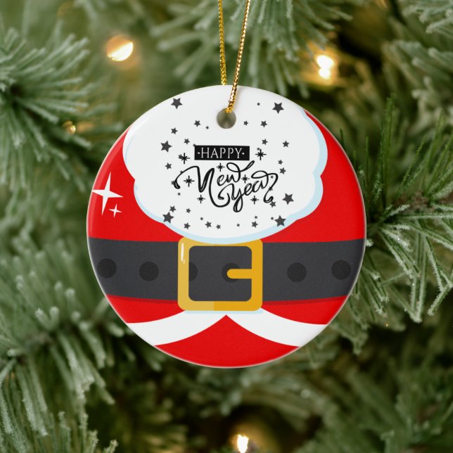 Feliz 2023 Ano Novo Ornamento do Pai Natal (Árvore)