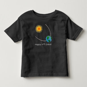 Feliz 4.ª Camisa de Aniversário do Espaço em Ó