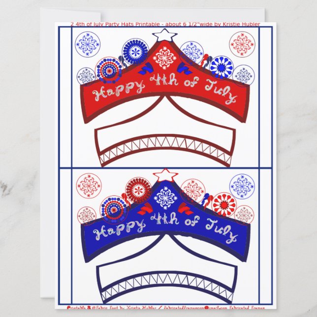 Feliz 4 de julho, Artesanatos do Red White Party H (Frente)