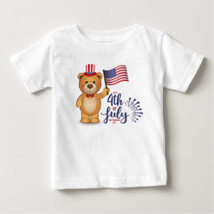 Feliz 4 de julho Baby T-Shirt
