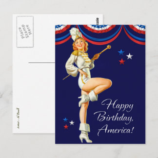 Feliz 4 de julho. Cartões postais de Design de pin