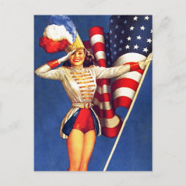 Feliz 4 de julho. Cartões postais de Design de pin