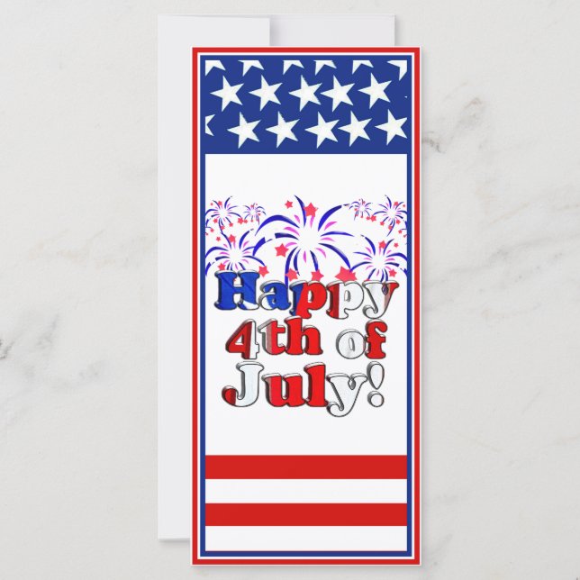 Feliz 4 de julho com o Fireworks (Frente)