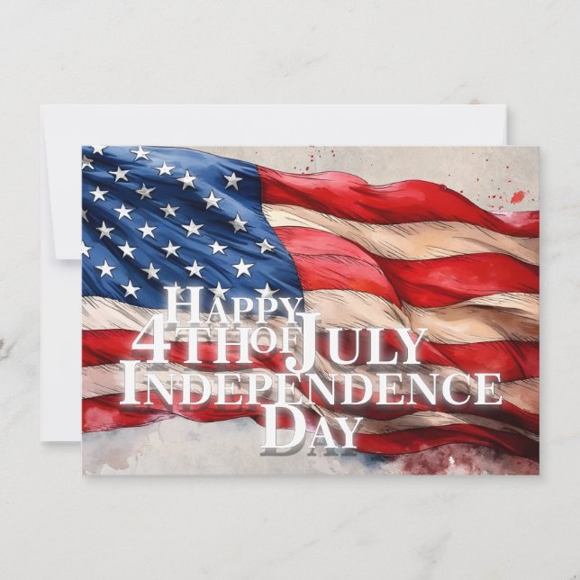 Feliz 4 de julho - Dia da Independência (Frente)