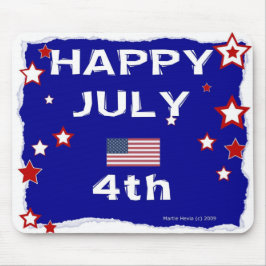 Feliz 4 de julho - Dia da Independência - Mousepad